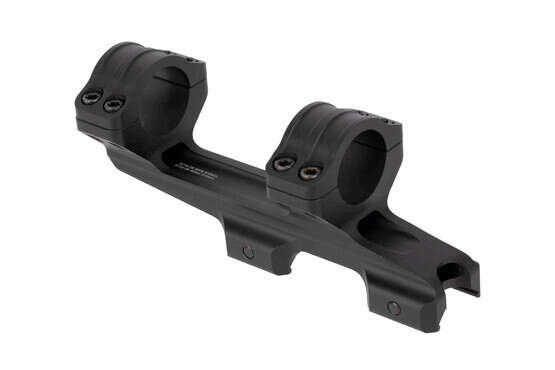 Daniel Defense cantilever 1 inch scope mount has 4-screw top caps for secure scope mounting